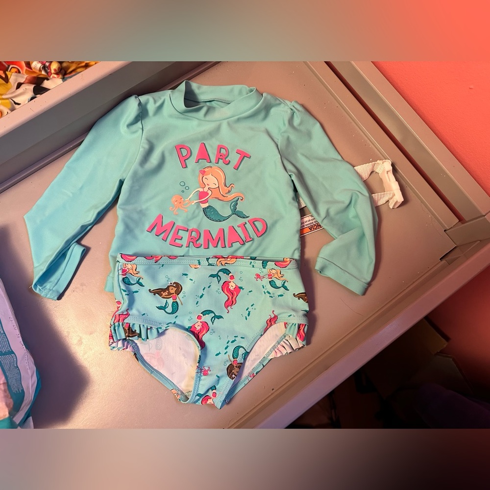 Child of mine by Carters girls 24 month swim suit